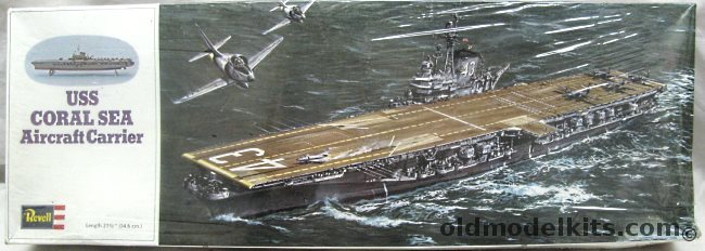 Revell 1/540 USS Coral Sea CV43 Aircraft Carrier, H440 plastic model kit